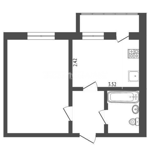 Квартира на продажу в Калуге, Тракторная улица, д.49 фото №12