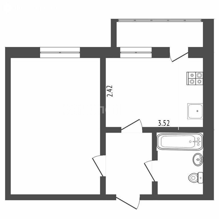 Квартира на продажу в Калуге, Тракторная улица, д.49 фото №23