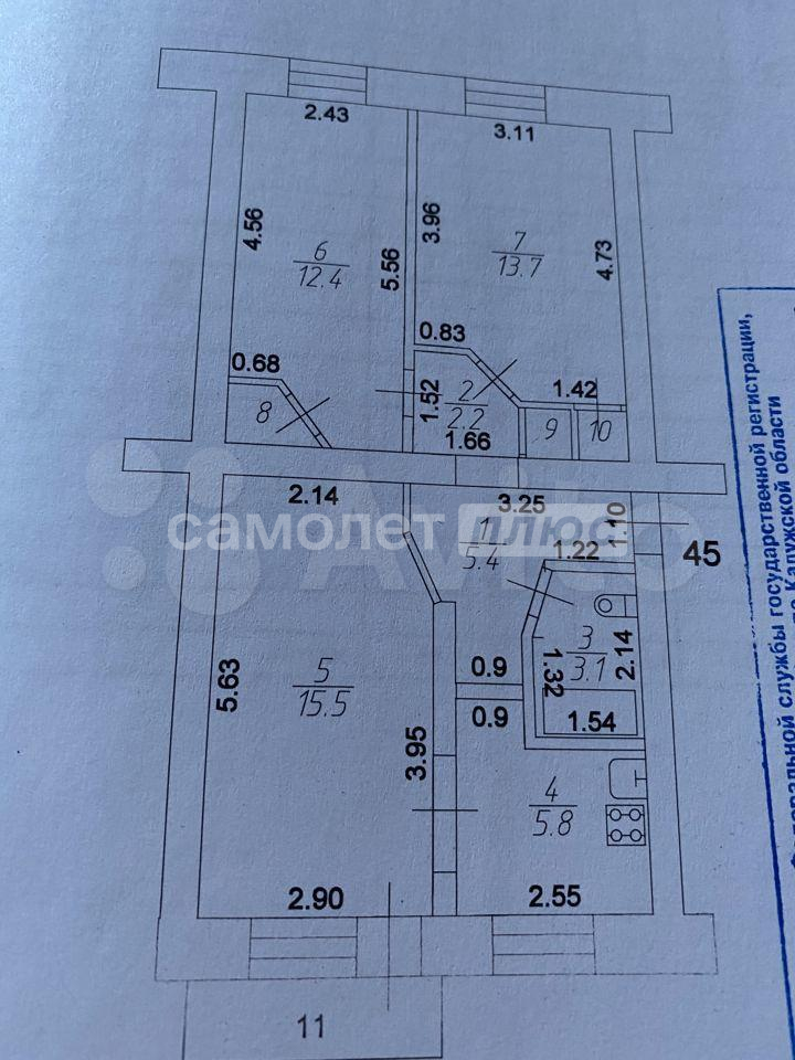 Квартира на продажу в Калуге, Тульская улица, д.84 фото №10