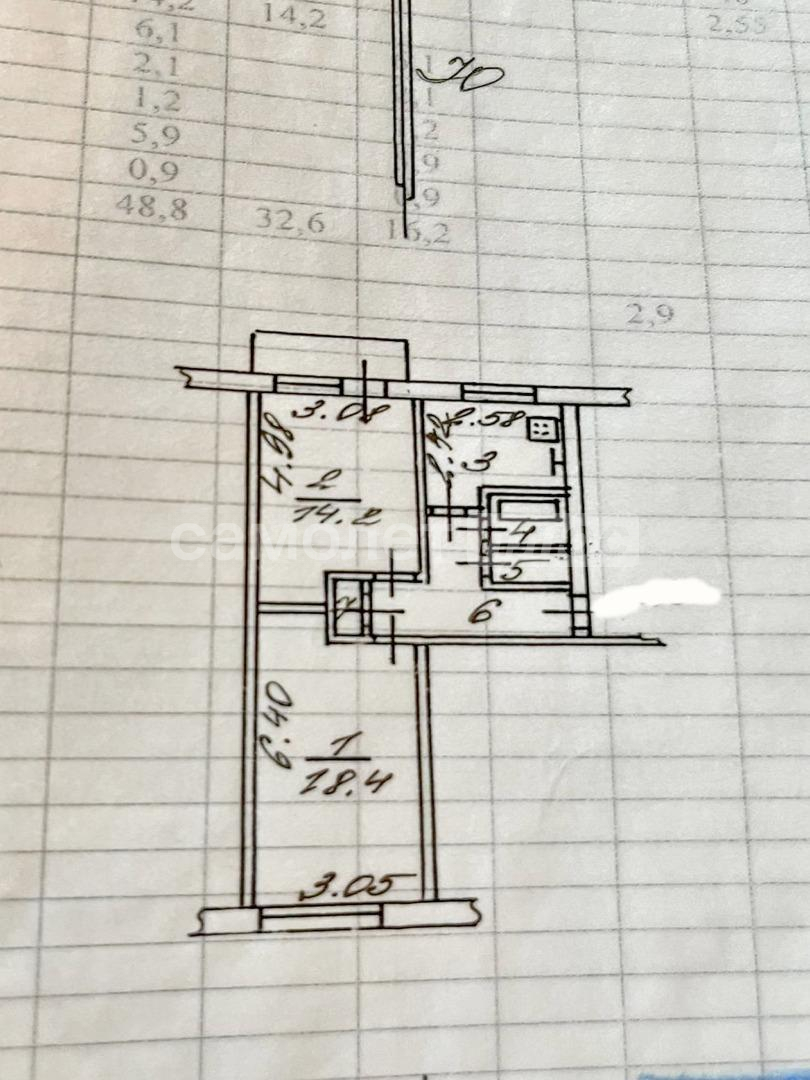 Продажа 2-комнатной квартиры, Калуга, Кубяка улица,  д.14