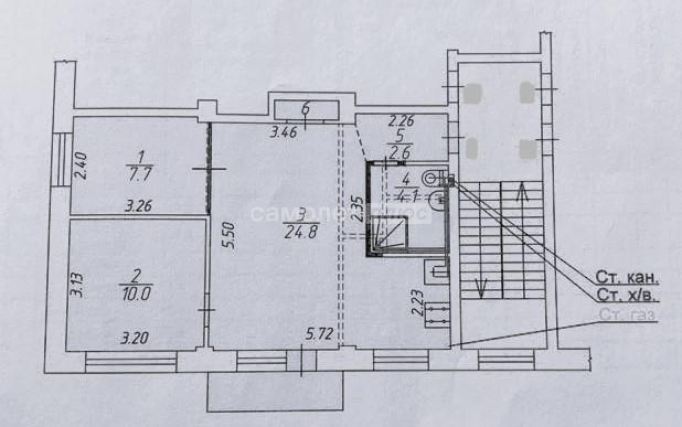 Продажа 2-комнатной квартиры, Калуга, Кирова улица,  д.64