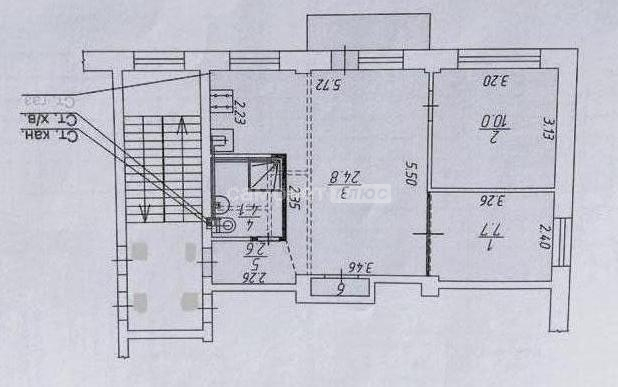 Продажа 3-комнатной квартиры, Калуга, Кирова улица,  д.64